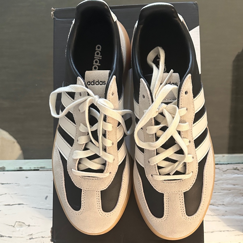 Adidas Classic Black and White Trainers